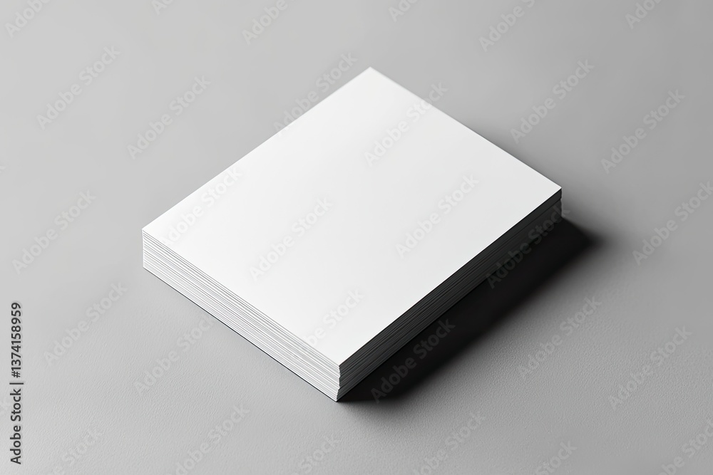 Blank stack of white paper Blank stack of white paper