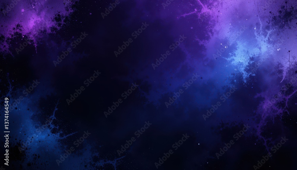 Fototapeta premium Cosmic nebula exploration outer space digital art abstract aesthetic