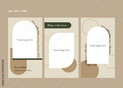 Minimalist Fashion Social Media Templates – Elegant Beige Aesthetic Design for Branding & Marketing