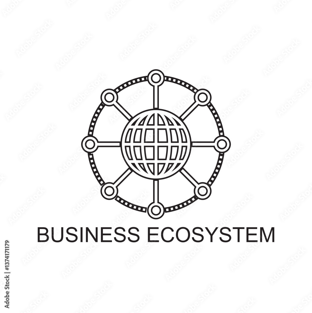 business ecosystem icon , management icon business ecosystem icon , management icon