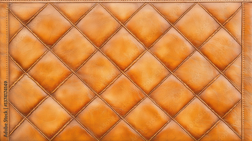 Fototapeta premium Textured vintage leather background in warm tones