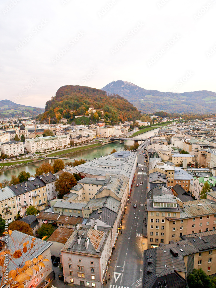 Salzburg, Stadtanischt, Österreich, Salzburg Stadt