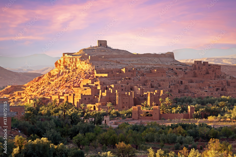 Obraz premium Kasbah in Ait-Ben-Haddou, Marokko