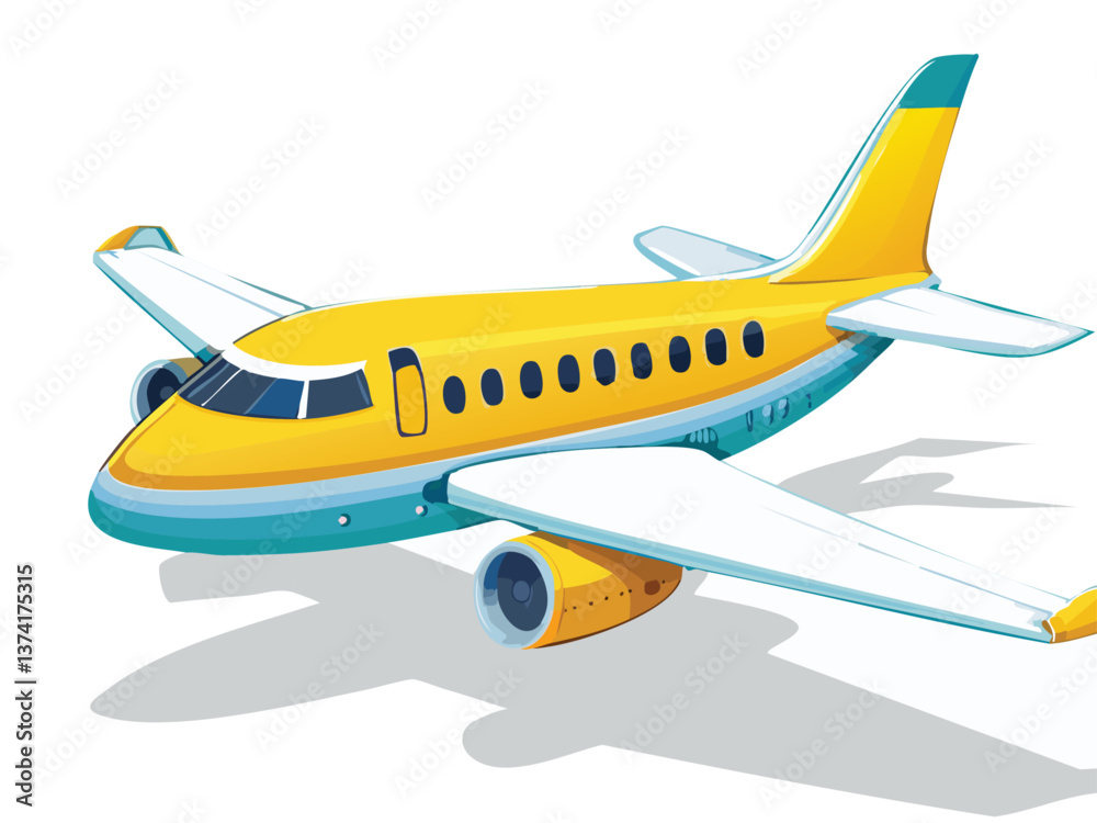 Fototapeta premium airplane cartoon