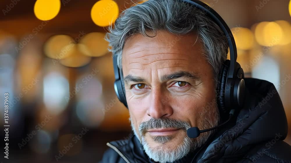 Experienced customer service agent assists clients with inquiries in a modern workspace environment during the day Experienced customer service agent assists clients with inquiries in a modern workspace environment during the day