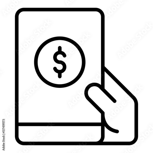Payment Gateways Icon. Digital transaction processing symbol. Secure online checkout and e-commerce sign - stock vector. Outline Icon