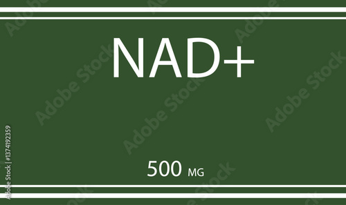 Nad+ 500mg bottle banner poster medical treament healthcare molecular science disease nad drip vitamin chemistry biochemistry banner graphic research medicine design pill vertical capsule therapy NAD+