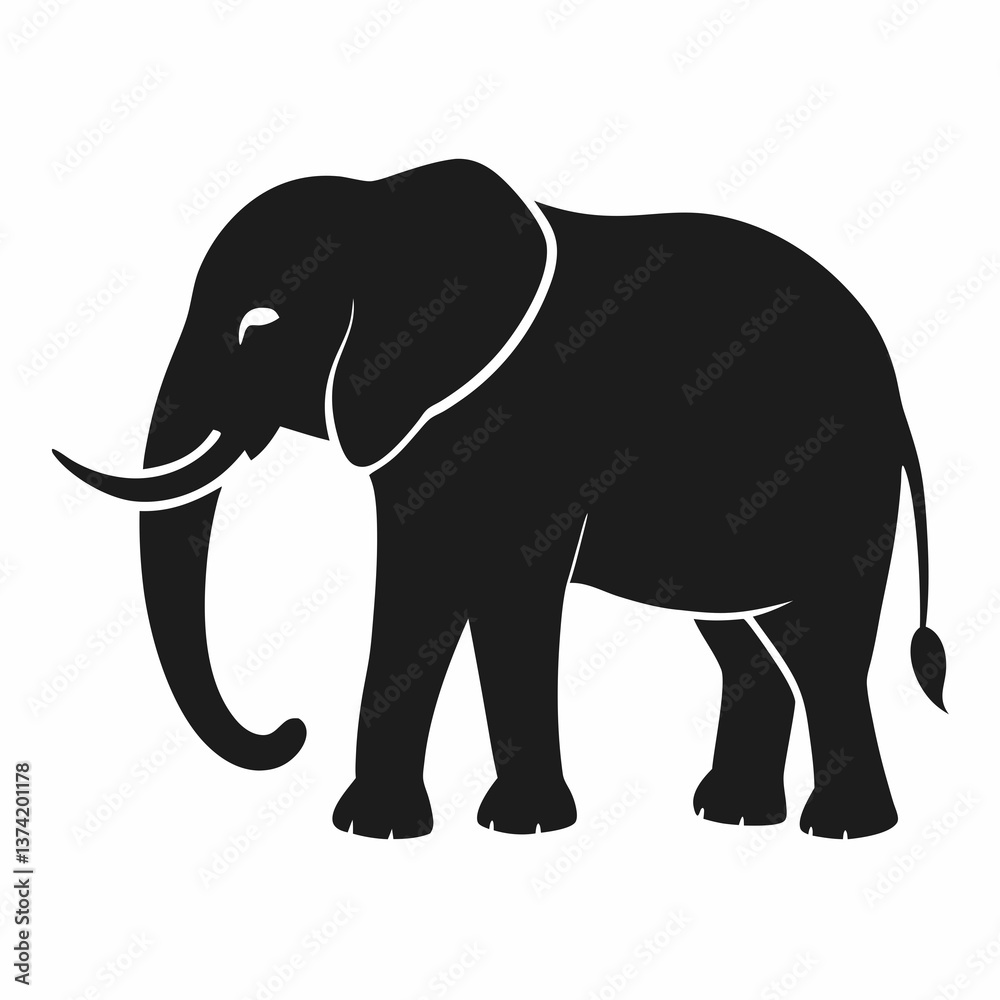 Fototapeta premium elephant vector illustration