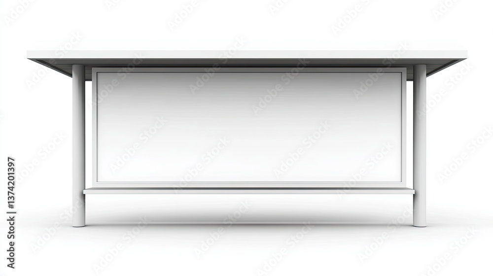 Modern Minimalist White Table with Clean Lines and Simple Design Modern Minimalist White Table with Clean Lines and Simple Design