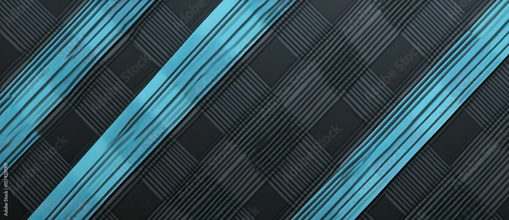 Abstract background with diagonal lines and light blue shades on a black background, vector illustration Abstract background with diagonal lines and light blue shades on a black background, vector illustration
