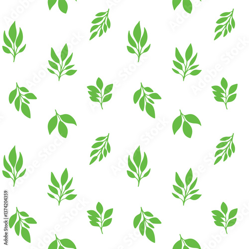 seamless pattern of leaves
