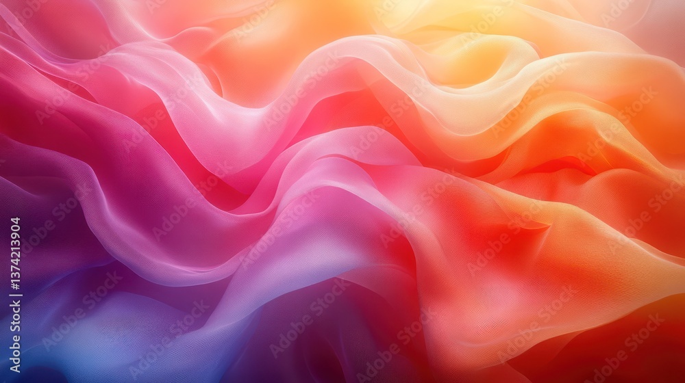 Fototapeta premium Abstract Colorful Flowing Background