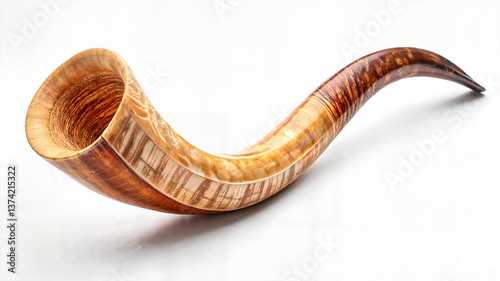 Wallpaper Mural Light shofar horn on white background Torontodigital.ca