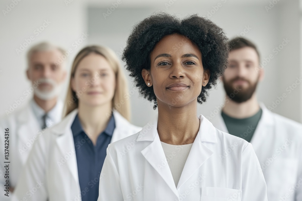 diverse group of environmental scientists of various ethnicities and ages stands against blurred background diverse group of environmental scientists of various ethnicities and ages stands against blurred background
