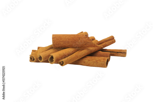 Fototapeta Naklejka Na Ścianę i Meble -  Cinnamon brown sticks isolated