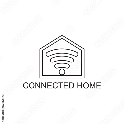 connected home icon , technology icon