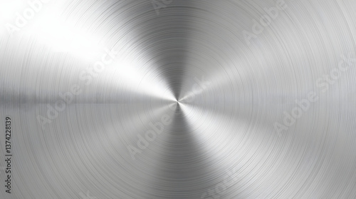A sleek collection of brushed metal textures with radial spin patterns, creating a polished and industrial feel ideal for high-tech, hardware, or product design presentations.