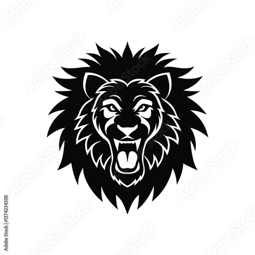 lion  head vector silhouette