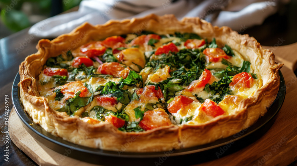 A common recipe made with healthy ingredients like fresh vegetables, whole grains, and lean protein. Clean and vibrant presentation, perfect for nutrition blogs and cooking content.