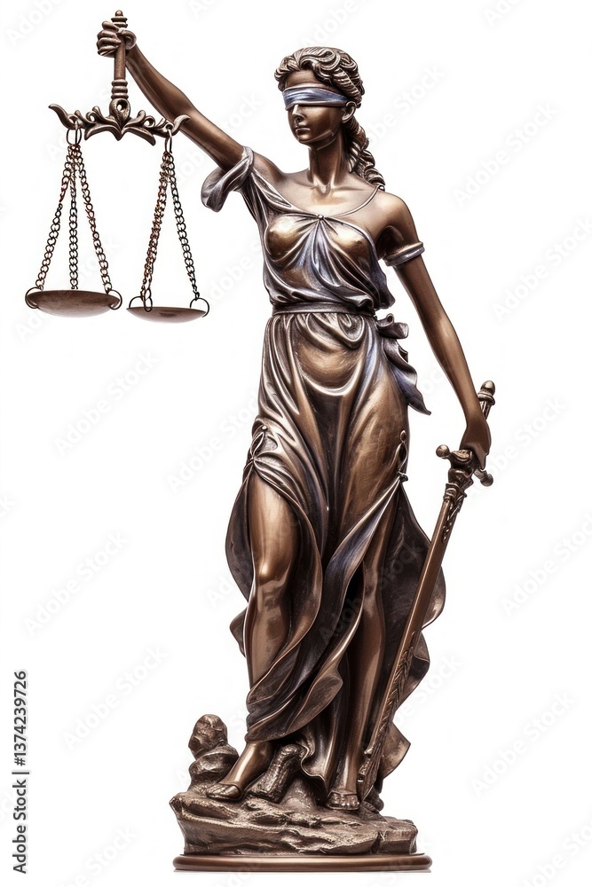 Statue Of Lady Justice statue bronze sculpture.
