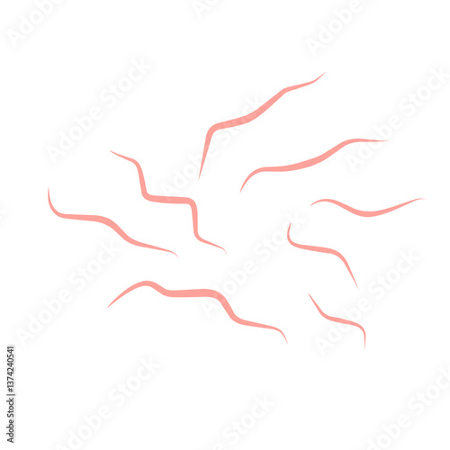 Worms intestinal icon