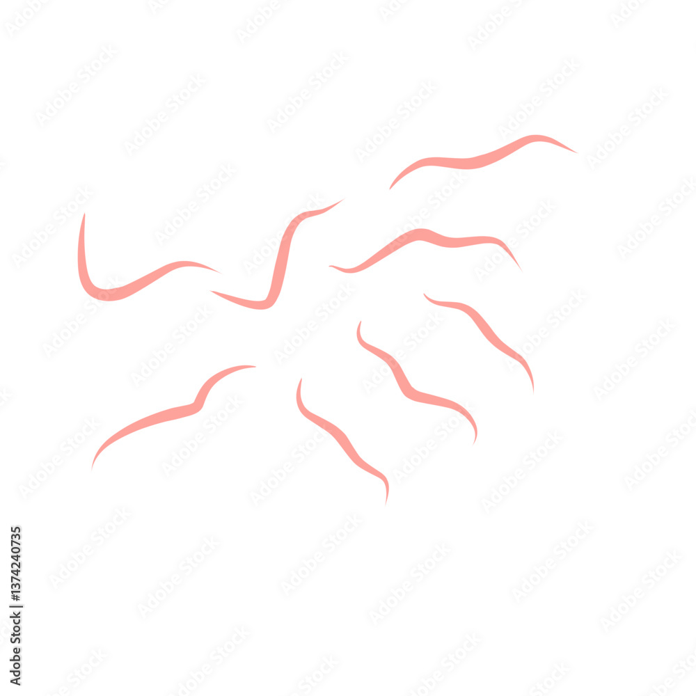 Worms intestinal icon