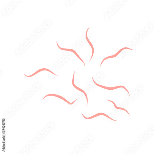 Worms intestinal icon