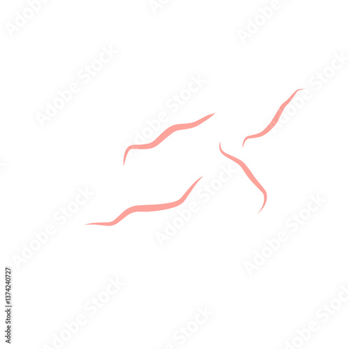 Worms intestinal icon