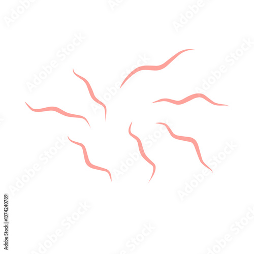 Worms intestinal icon
