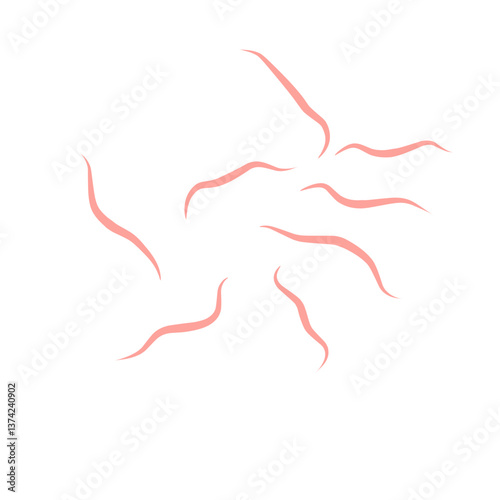 Worms intestinal icon