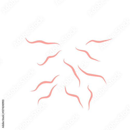 Worms intestinal icon