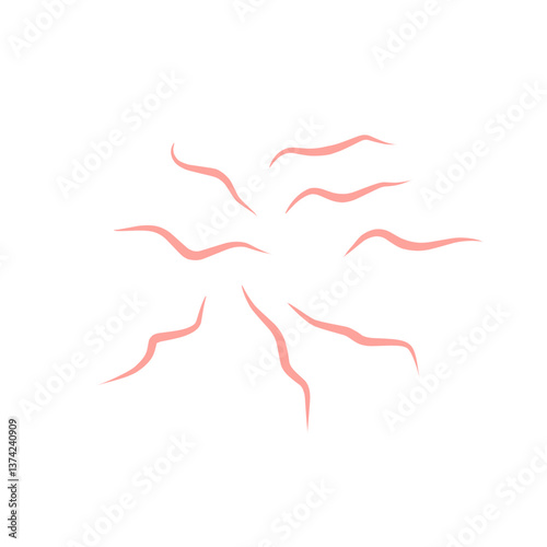 Worms intestinal icon