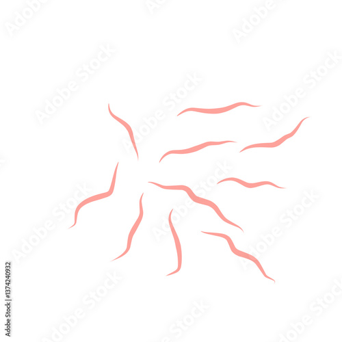 Worms intestinal icon