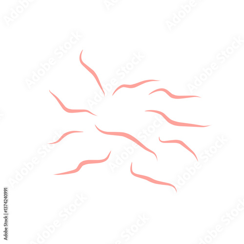Worms intestinal icon