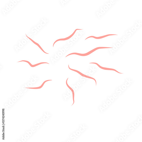 Worms intestinal icon