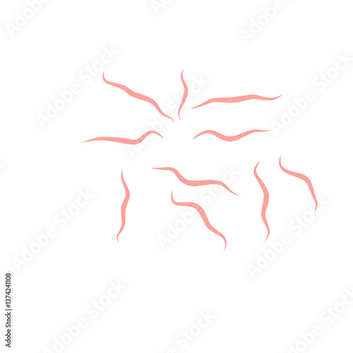 Worms intestinal icon