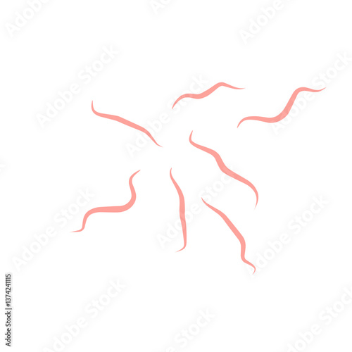 Worms intestinal icon