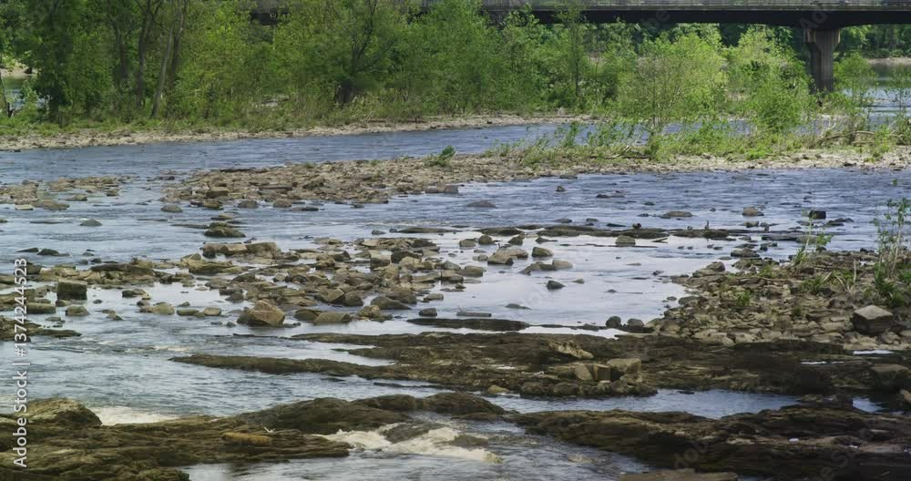 shallow river flowing away shallow river flowing away