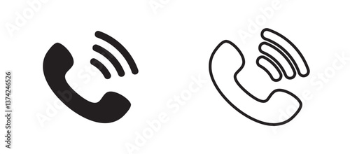 call icon , phone icon vector