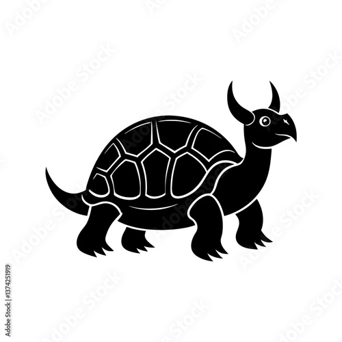  Extinct animal Pinta island Tortoise silhouette 