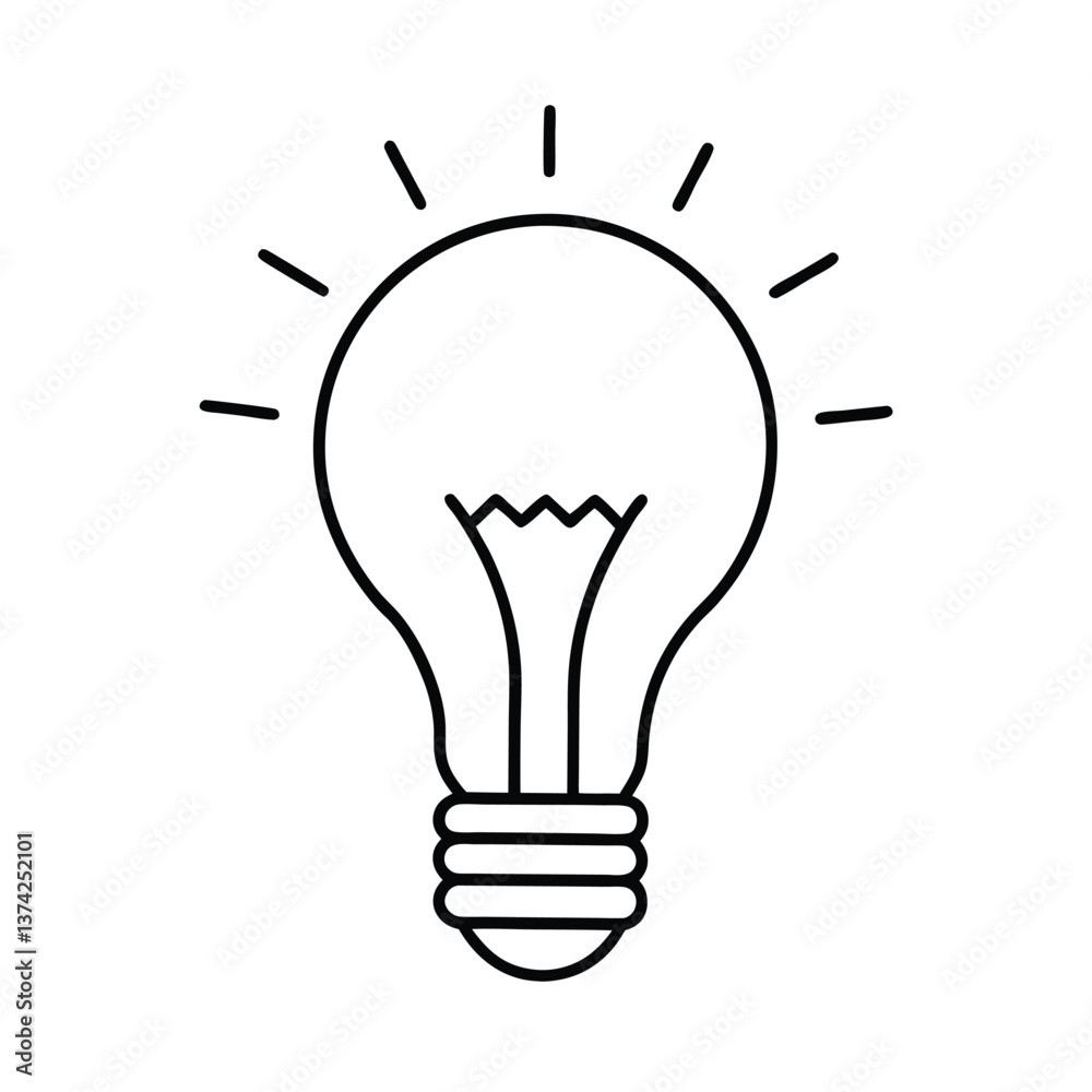 Brilliant Idea Lightbulb Innovation Concept Design Thinking Solution Brilliant Idea Lightbulb Innovation Concept Design Thinking Solution