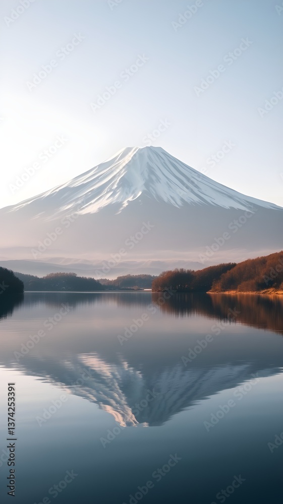 Fototapeta premium A breathtaking view of Mount Fuji