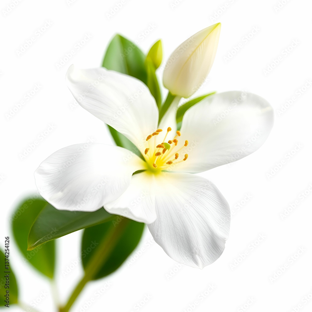 Whit jasmine isolated on transparent background Whit jasmine isolated on transparent background