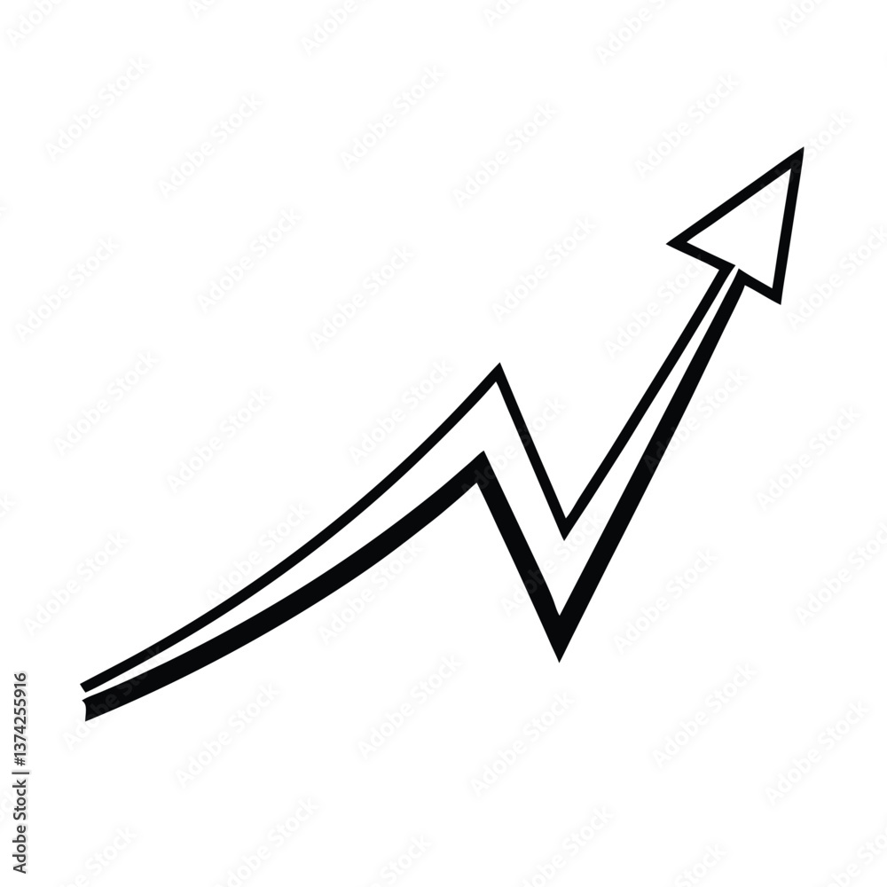 Upward Trending Arrow Growth Chart Success Progress Development Increase Upward Trending Arrow Growth Chart Success Progress Development Increase
