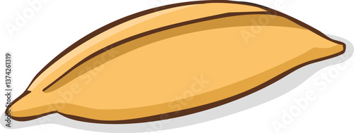 Bread and food vector design. Collection of bread and wicker stock vector illustration
