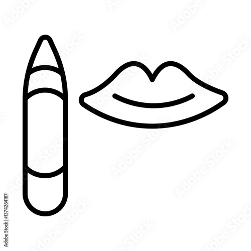 Lip Stain Icon Design