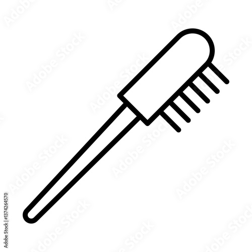 Eyebrow Brush Icon Design
