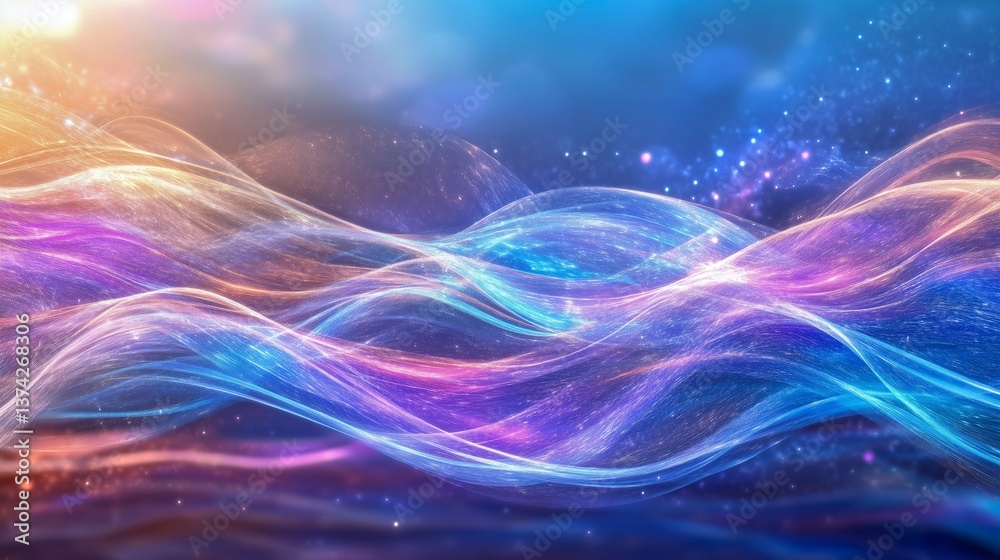 Fototapeta premium Abstract Colorful Waves Background