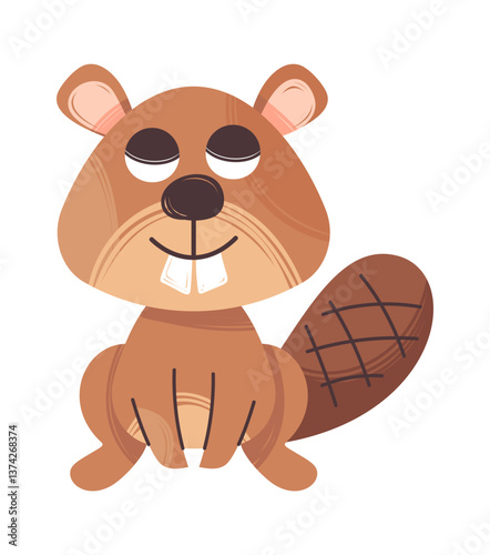 Beaver wild animal woodland character