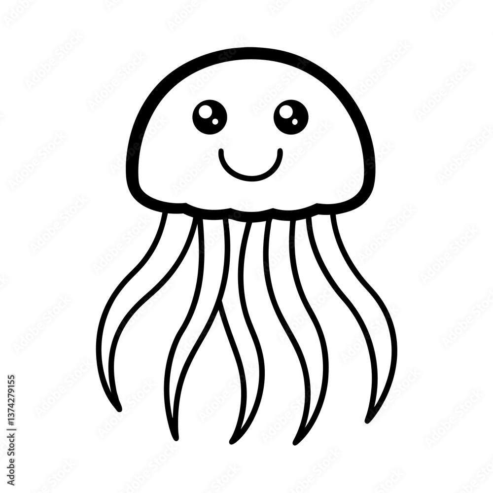 Fototapeta premium cartoon octopus cartoon